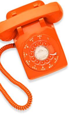 orange telephone